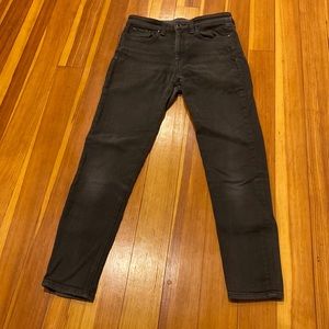 Rag and Bone - Nina High Rise Ankle Skinny - Black - Size 25